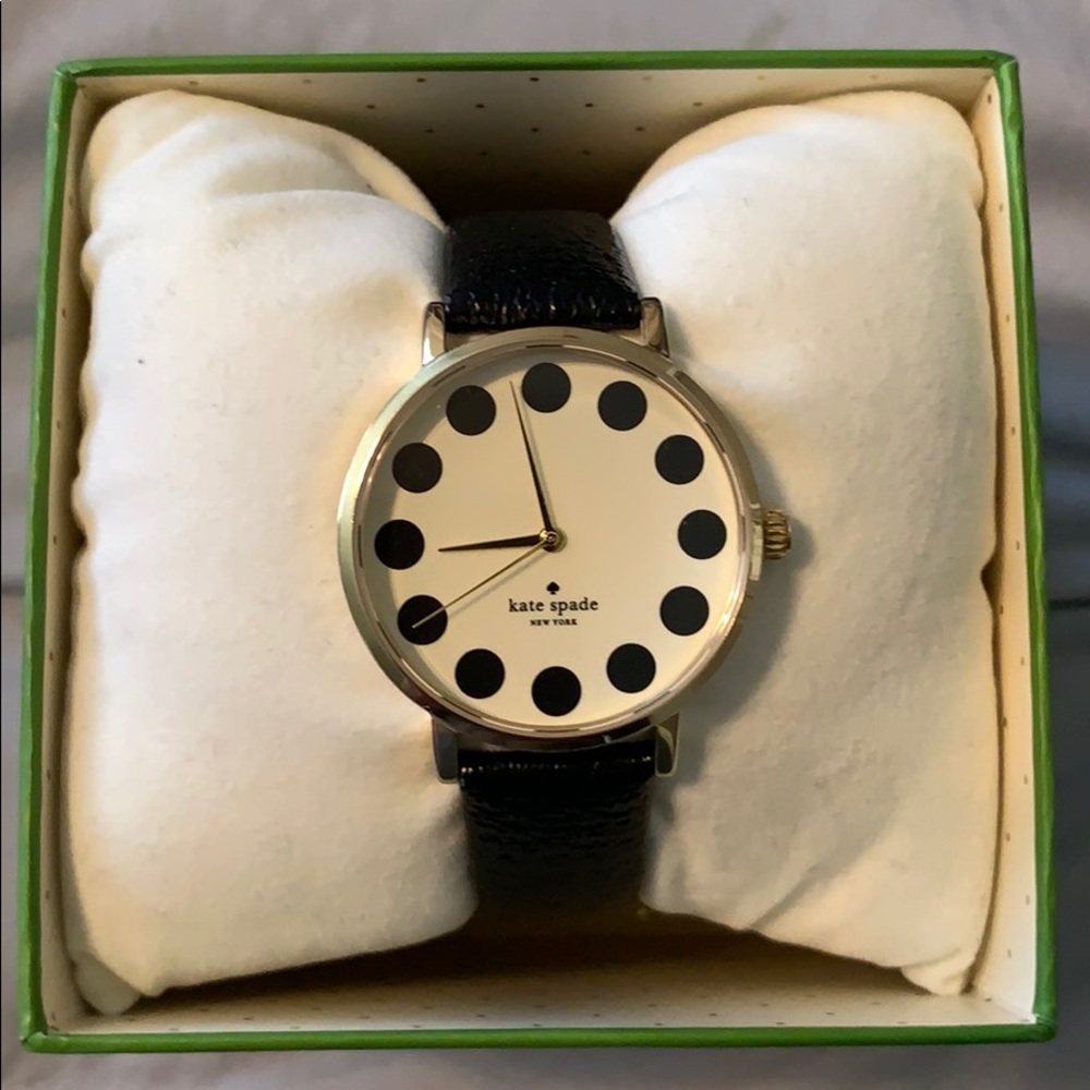 Kate Spade Polka Dot Black/Cream Watch